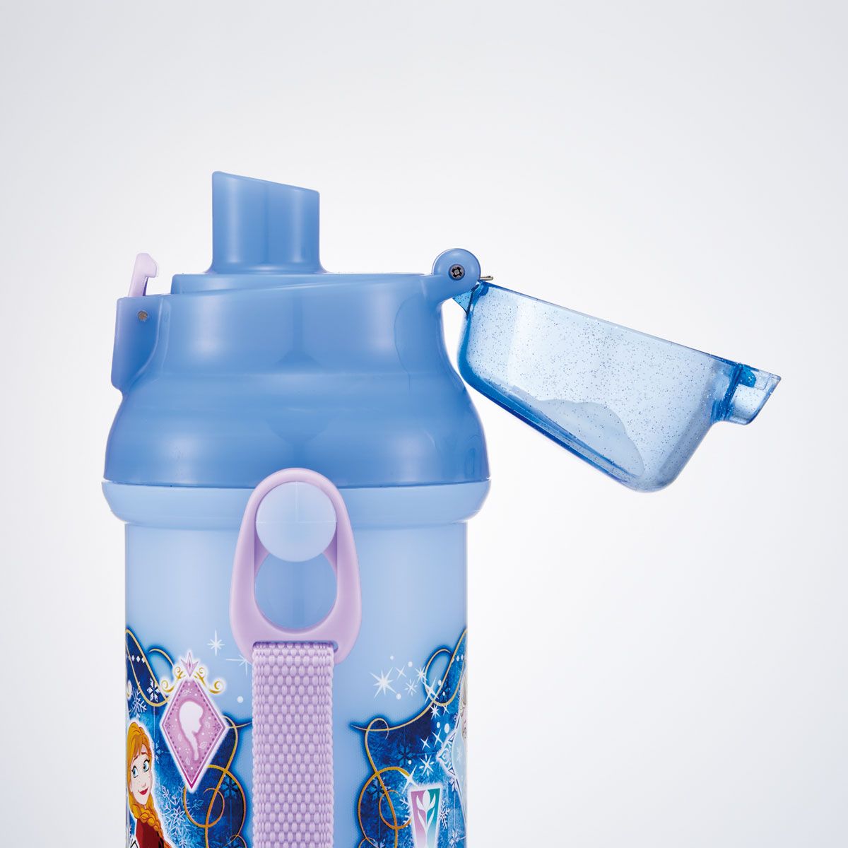 スケーター 水筒 直飲み 大容量 480ml ワンタッチ プラスチック 食洗機対応 キッズ 幼児 skater PSB5SAN アナと雪の女王 27年 アナ雪 ディズニー 女の子【ショルダー ベルト 子供 こども 子ども 子供用 小学生 小学校】