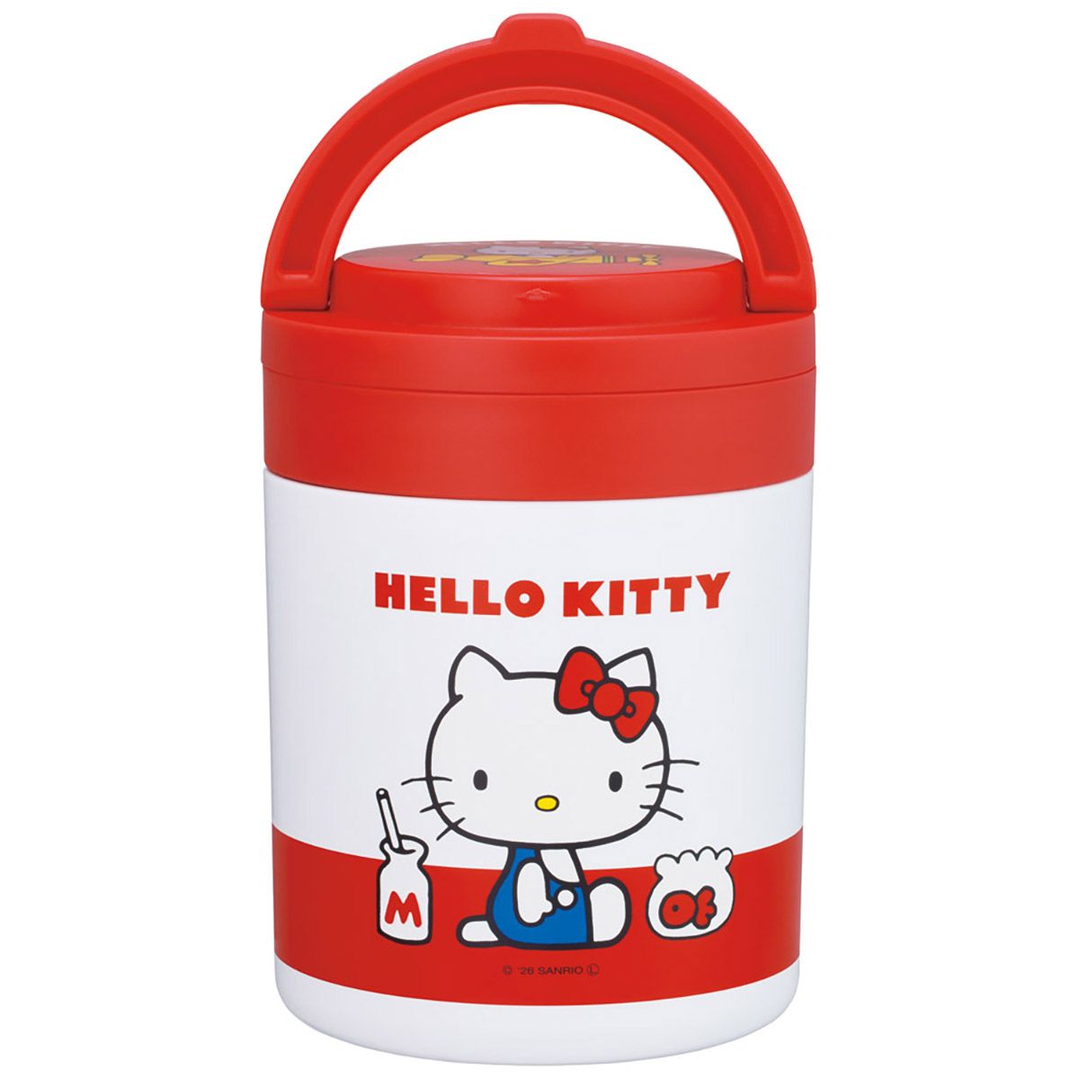 【送料無料】スケーター デリカポット 500ml 保温 保冷 スープジャー ハンドル付き 可愛い キャラクター skater LJFO5 ハローキティ キティちゃん キティ サンリオ 女の子【フードジャー スープ 持ち運び お弁当 ステンレス】