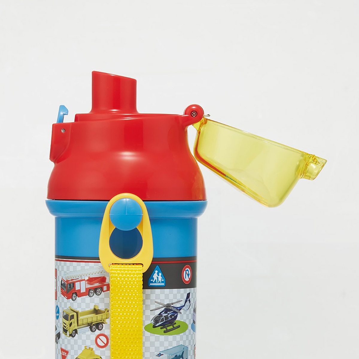 スケーター 水筒 直飲み 大容量 480ml ワンタッチ プラスチック 食洗機対応 キッズ 幼児 skater PSB5SAN トミカ 27年 tomica 車 くるま 男の子【ショルダー ベルト 子供 こども 子ども 子供用 小学生 小学校】
