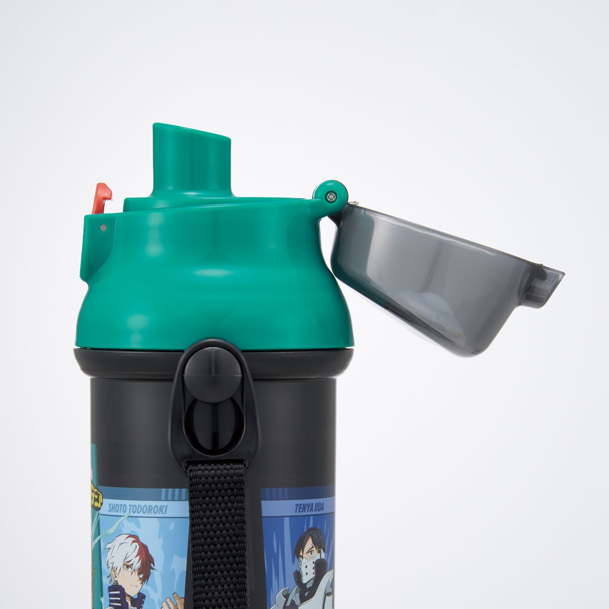 【送料無料】スケーター 水筒 直飲み 大容量 480ml ワンタッチ プラスチック 食洗機対応 キッズ 幼児 skater PSB5SAN 僕のヒーローアカデミア ヒロアカ グッズ【ショルダー ベルト 子供 こども 子ども 子供用 小学生 小学校】