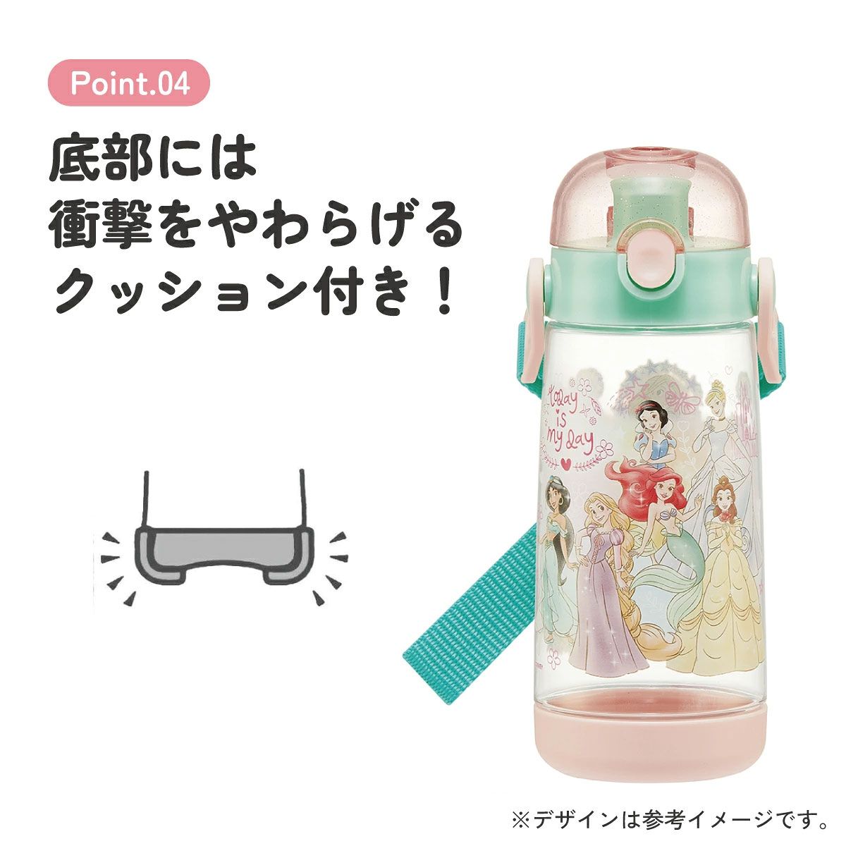 ワンプッシュダイレクトボトル 480ml プリンセス２３／PDDR5_4973307604263