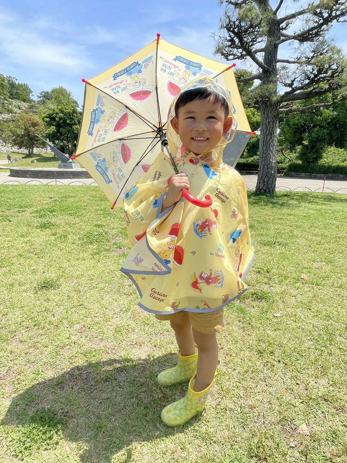 子ども傘 35cm おさるのジョージ２３／UB0_4973307629983 【 レイン】
