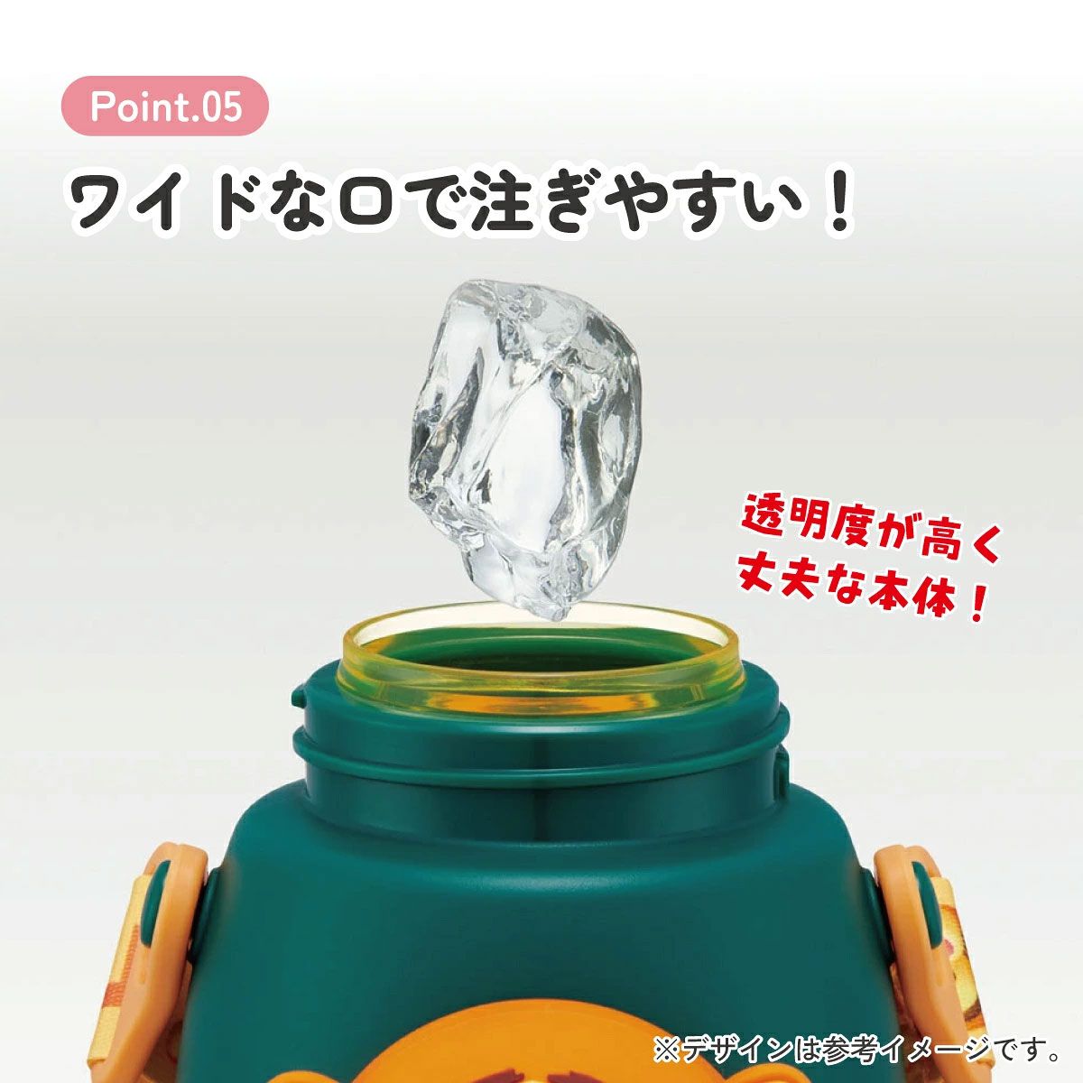 【送料無料】立体 マスコット 付き ストロー ボトル 水筒 590ml 子供 キッズ かわいい スケーター skater PMSHP6 ディズニー ツムツム ティガー Disney 男の子 女の子