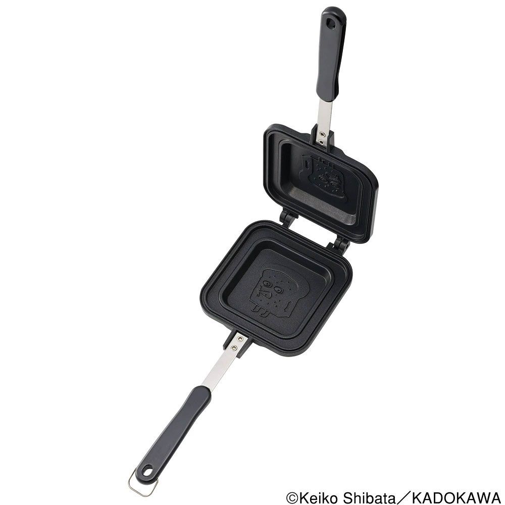 【送料無料】スケーター ホットサンドメーカー 直火 キャンプ 1枚焼き 耳まで アルミ レシピ付き skater ALHOS1 パンどろぼう 食ぱん 絵本キャラ 男の子 女の子【キャラクター 一枚 食パン 製菓 アウトドア ホットサンドパン】
