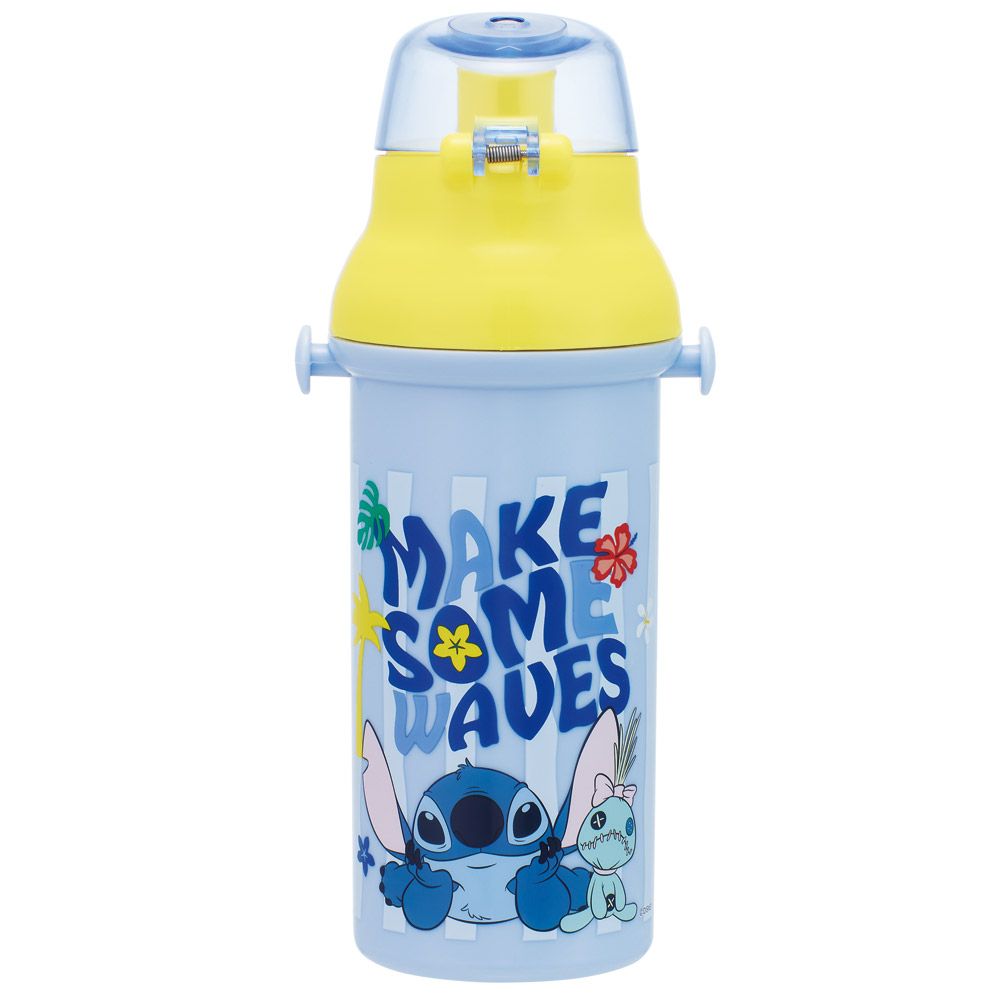 【送料無料】スケーター 水筒 直飲み 大容量 480ml ワンタッチ プラスチック 食洗機対応 キッズ 幼児 skater PSB5SAN リロ&スティッチ 26年 スティッチ ディズニー【ショルダー ベルト 子供 こども 子ども 子供用 小学生 小学校】