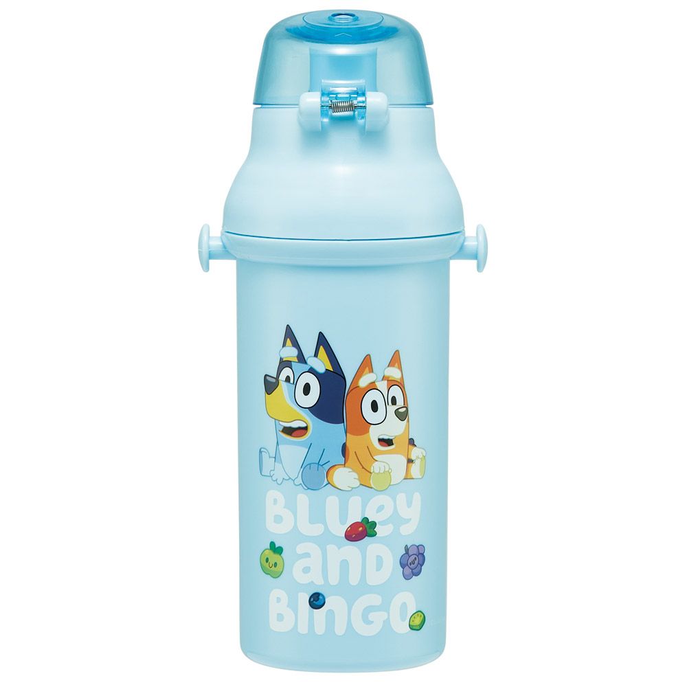 【送料無料】スケーター 水筒 直飲み 大容量 480ml ワンタッチ プラスチック 食洗機対応 キッズ 幼児 skater PSB5SAN ブルーイ Bluey グッズ ビンゴ キャラクター【ショルダー ベルト 子供 こども 子ども 子供用 小学生 小学校】