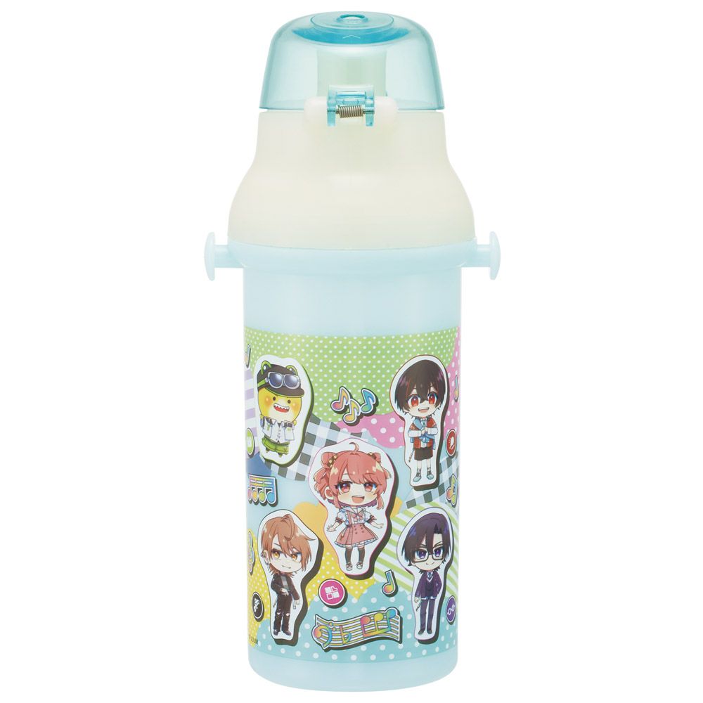 【送料無料】スケーター 水筒 直飲み 大容量 480ml ワンタッチ プラスチック 食洗機対応 キッズ 幼児 skater PSB5SAN カラフルピーチ 26年 からふるピーチ 女の子 男の子【ショルダー ベルト 子供 こども 子ども 子供用 小学生 小学校】