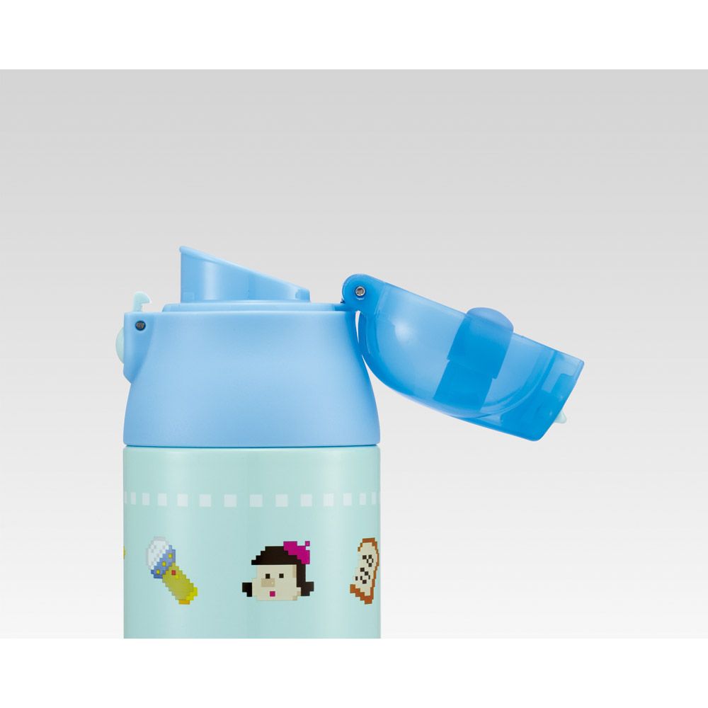 スケーター 水筒 500ml 直飲み 保温 保冷 ステンレス マグ ボトル ロック 付き ワンプッシュ skater SDPC5 ドラえもん どらえもん ドット 男の子 女の子【ステンボトル ダイレクト ステンレスマグ 蓋付き】