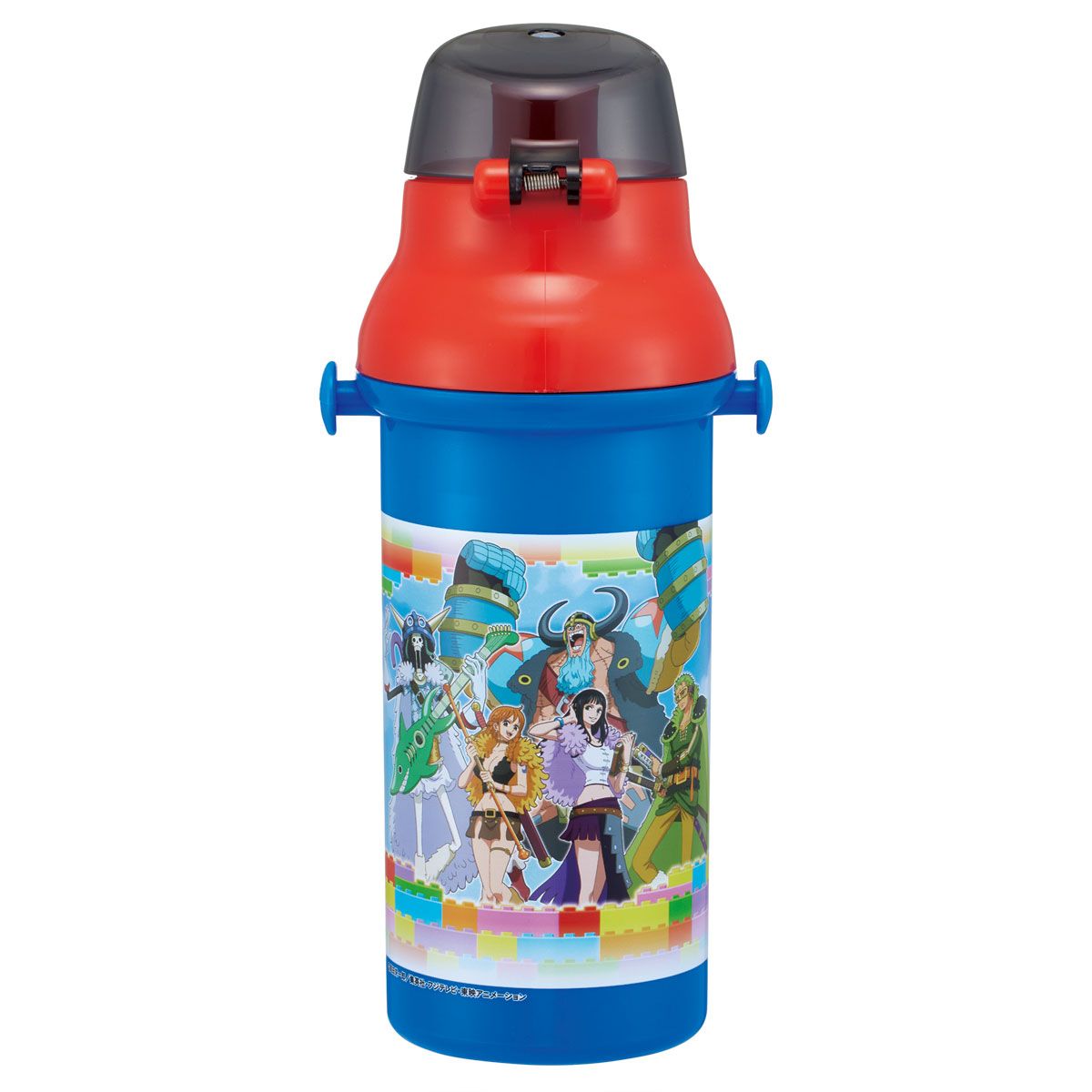 スケーター 水筒 直飲み 大容量 480ml ワンタッチ プラスチック 食洗機対応 キッズ 幼児 skater PSB5SAN ワンピース エルバフ編 ONE PIECE【ショルダー ベルト 子供 こども 子ども 子供用 小学生 小学校】
