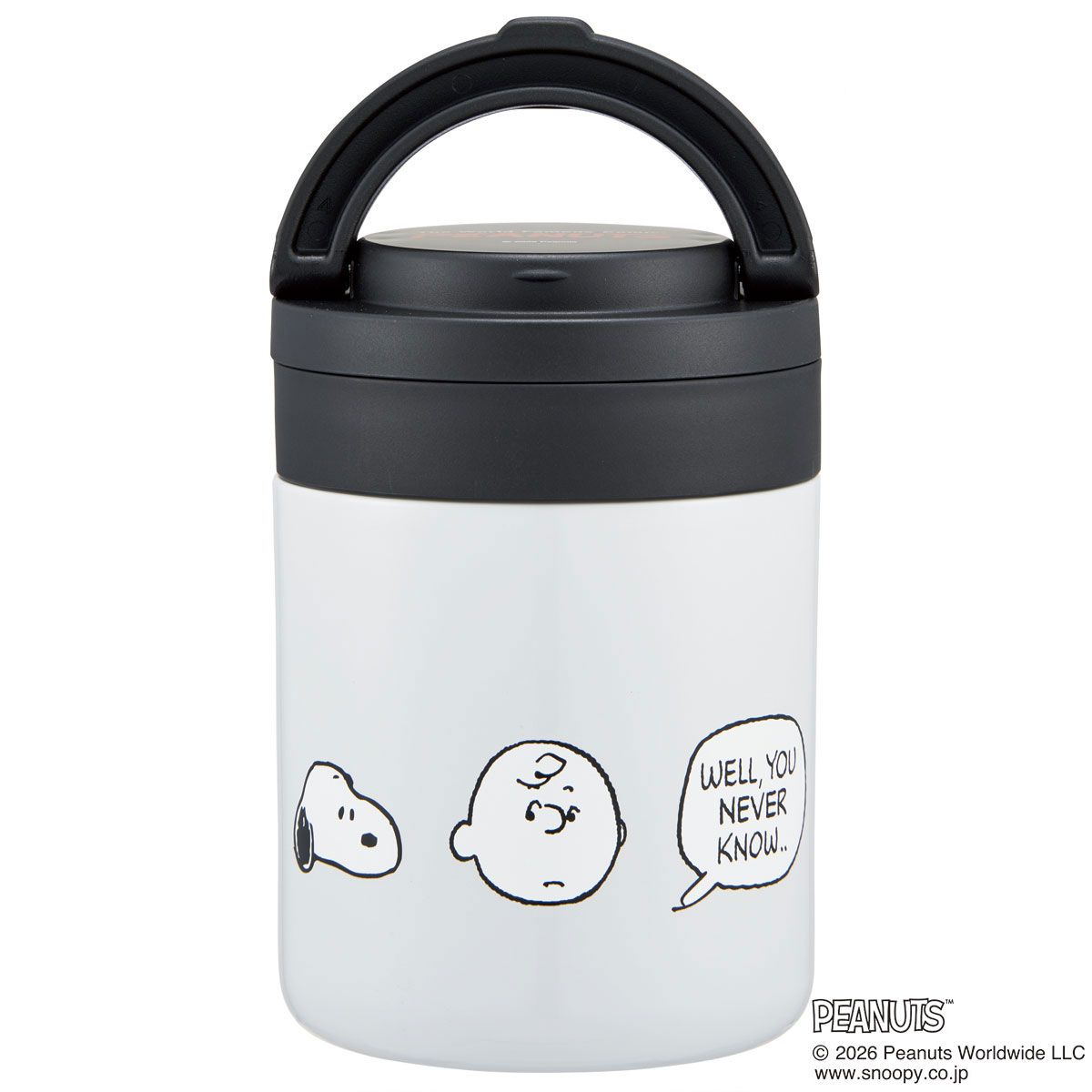 【キャンペーンA対象】スケーター デリカポット 300ml 保温 保冷 スープジャー ハンドル付き 可愛い キャラクター skater LJFO3 スヌーピー SNOOPY PEANUTS フェイスミックス【フードジャー スープ 持ち運び お弁当 ステンレス】