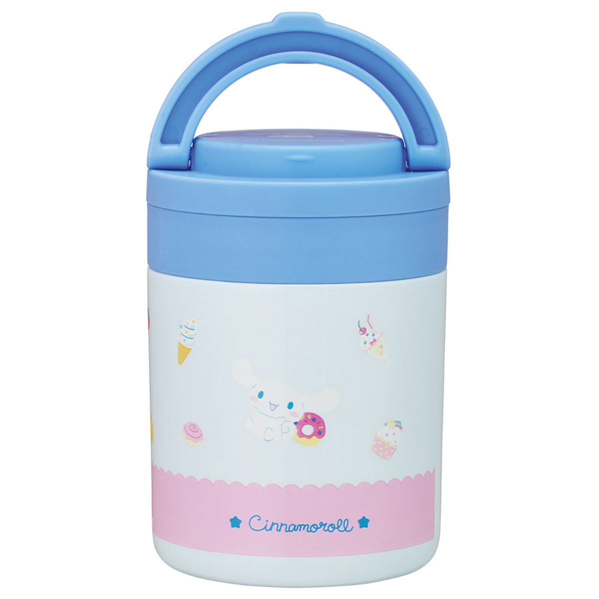 スケーター デリカポット 300ml 保温 保冷 スープジャー ハンドル付き 可愛い キャラクター skater LJFO3 シナモロール シナモン サンリオ 女の子 女子【フードジャー スープ 持ち運び お弁当 ステンレス】