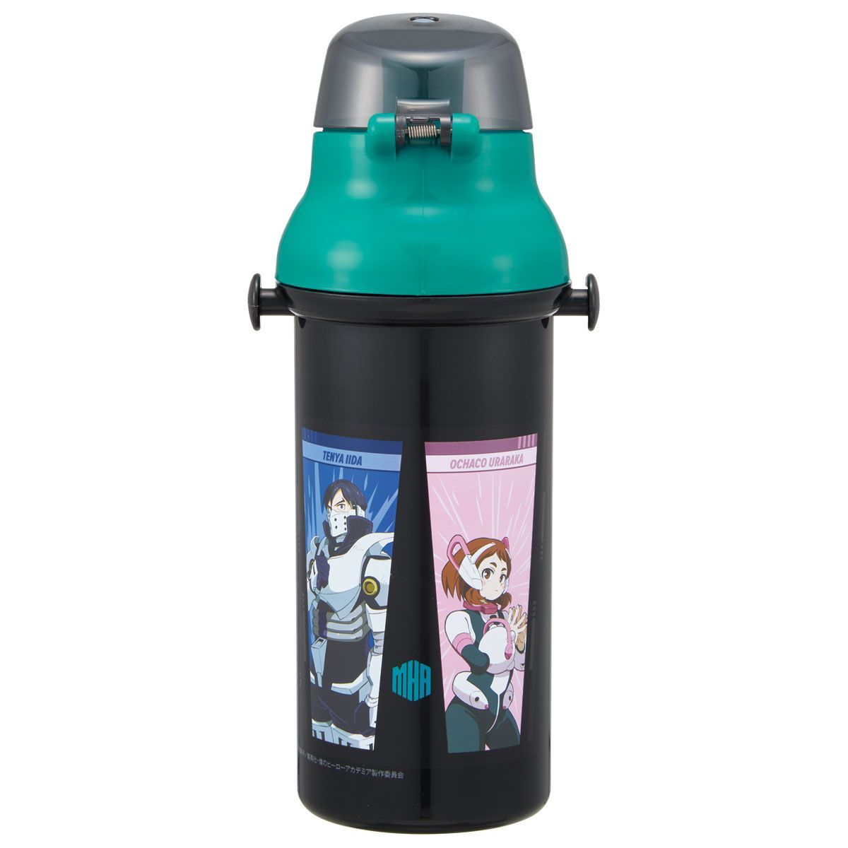 【送料無料】スケーター 水筒 直飲み 大容量 480ml ワンタッチ プラスチック 食洗機対応 キッズ 幼児 skater PSB5SAN 僕のヒーローアカデミア ヒロアカ グッズ【ショルダー ベルト 子供 こども 子ども 子供用 小学生 小学校】
