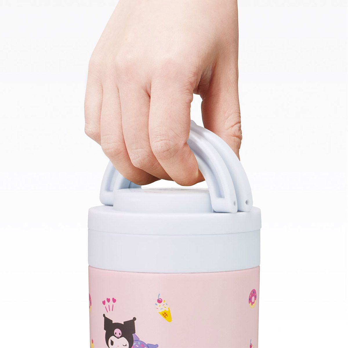 スケーター デリカポット 300ml 保温 保冷 スープジャー ハンドル付き 可愛い キャラクター skater LJFO3 クロミ クロミちゃん サンリオ 女の子 女子【フードジャー スープ 持ち運び お弁当 ステンレス】