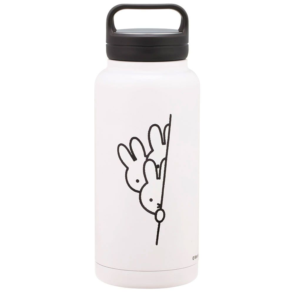 スケーター ステンレス マグボトル 水筒 1l 1000ml 保温 保冷 保温保冷 skater 1リットル 直飲み STSC10 ミッフィー のぞき見 Miffy うさこちゃん【ステンレスボトル ステンボトル スクリューハンドル付き マイボトル】
