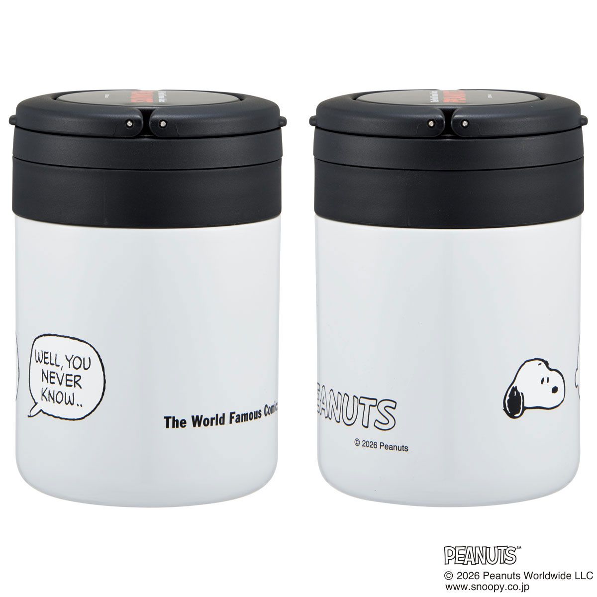 【キャンペーンA対象】スケーター デリカポット 300ml 保温 保冷 スープジャー ハンドル付き 可愛い キャラクター skater LJFO3 スヌーピー SNOOPY PEANUTS フェイスミックス【フードジャー スープ 持ち運び お弁当 ステンレス】