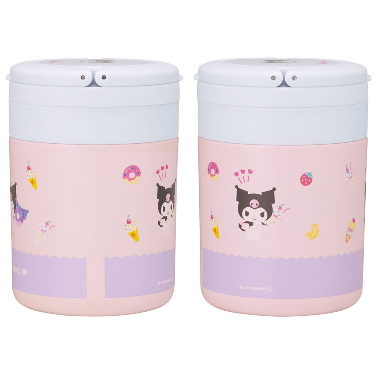 スケーター デリカポット 300ml 保温 保冷 スープジャー ハンドル付き 可愛い キャラクター skater LJFO3 クロミ クロミちゃん サンリオ 女の子 女子【フードジャー スープ 持ち運び お弁当 ステンレス】