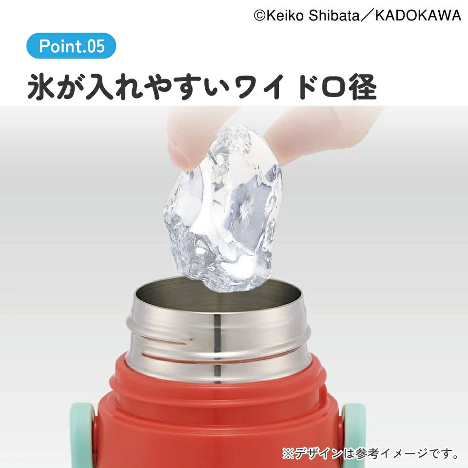 【送料無料】超軽量直飲み・コップ飲み兼用2WAYステンレスボトル470ml SKDC4 パンどろぼう