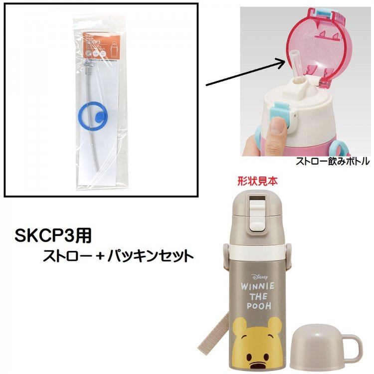 メール便対応 SKCP3用 ストロー+パッキンセット P-SKCP3-SP/576119 パーツ 【通常2~4営業日で出荷】