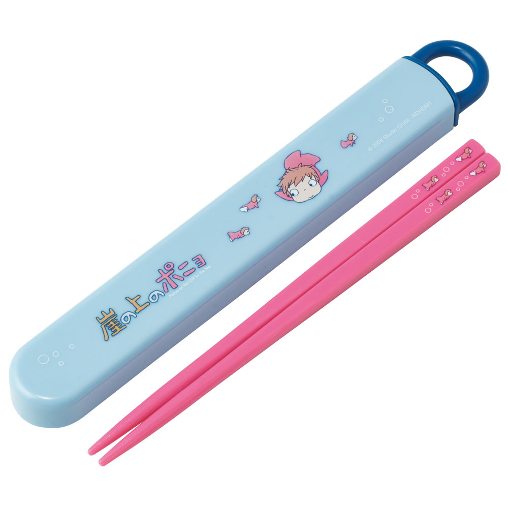 抗菌食洗機対応箸箱セット 箸16.5cm 崖の上のポニョ（姉妹／ABS2AMAG_4973307649400