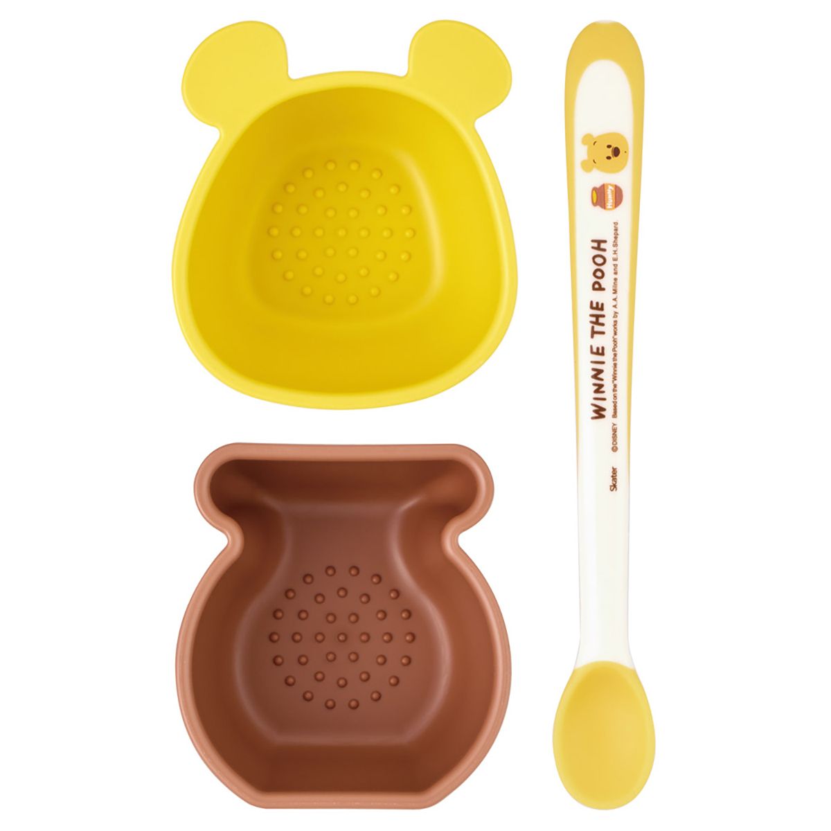 スケーター はじめての離乳食セット 小鉢 フーディング スプーン 赤ちゃん ごはん 食器 skater BBLS2S くまのプーさん プーさん Pooh 男の子 女の子【離乳食スプーン ベビー食器 食洗機対応 電子レンジ 食事】