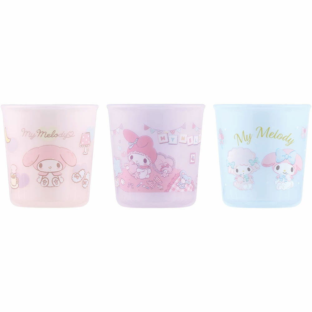 ベビー コップ 3個 セット 赤ちゃん コップ飲み 練習 小さい プラスチック skater スケーター BCUP1AG マイメロディ マイメロ サンリオ 女の子 女子【キャラクター 子供 食洗機対応 トレーニング 日本製】
