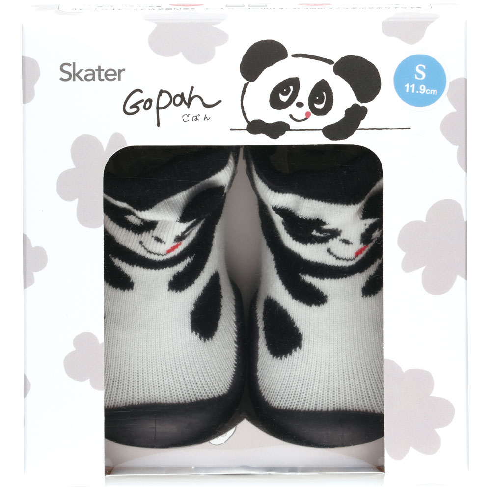 ソックス シューズ ギフトボックス S 11.9cm ベビー 靴 赤ちゃん BSSHL2G スケーター skater ゴパン パンダ パンダ柄 ぱんだ 男の子 女の子【キャラクター 靴下 くつ クツ ファーストシューズ】