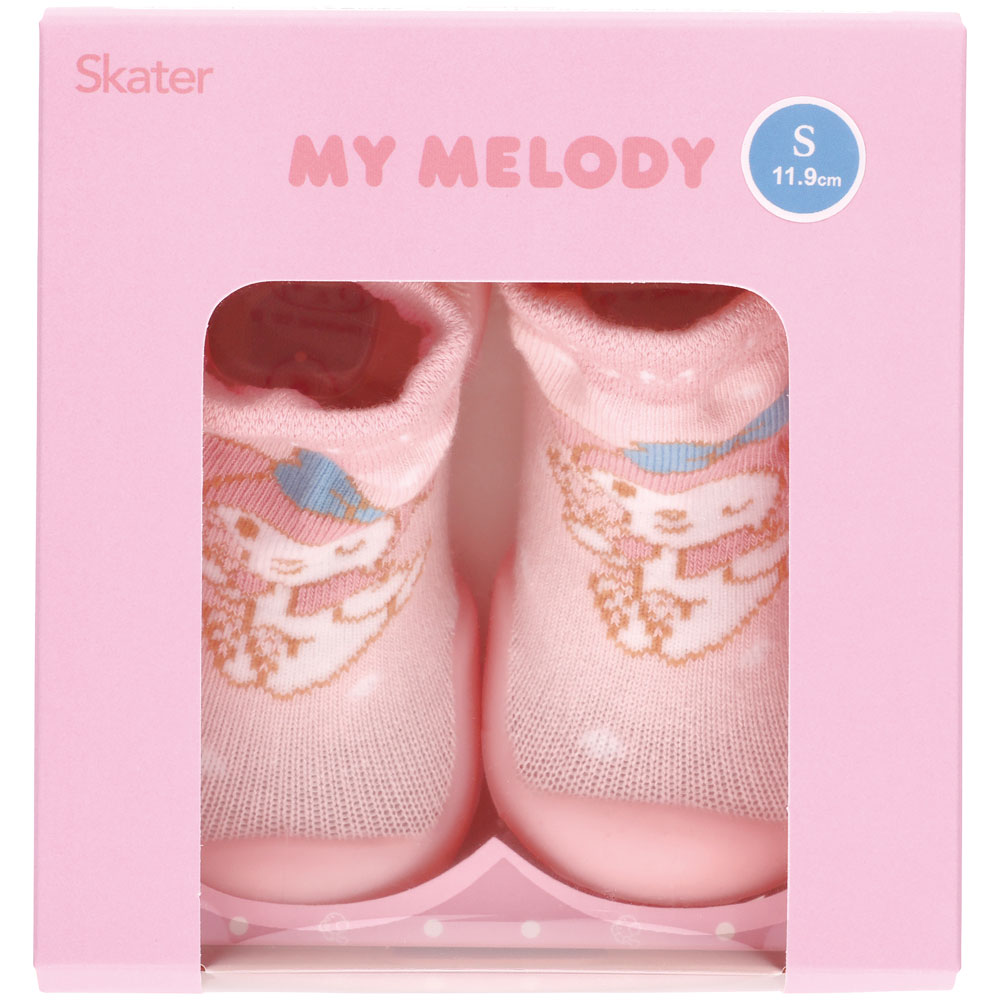 ソックス シューズ ギフトボックス S 11.9cm ベビー 靴 赤ちゃん BSSHL2G スケーター skater マイメロディ マイメロ サンリオ 女の子 女子【キャラクター 靴下 くつ クツ ファーストシューズ】