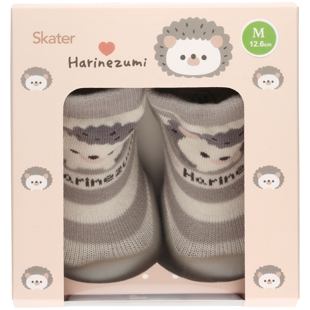 ソックス シューズ ギフトボックス M 12.6cm ベビー 靴 赤ちゃん BSSHL3G スケーター skater Pompons 【キャラクター 靴下 くつ クツ ファーストシューズ】
