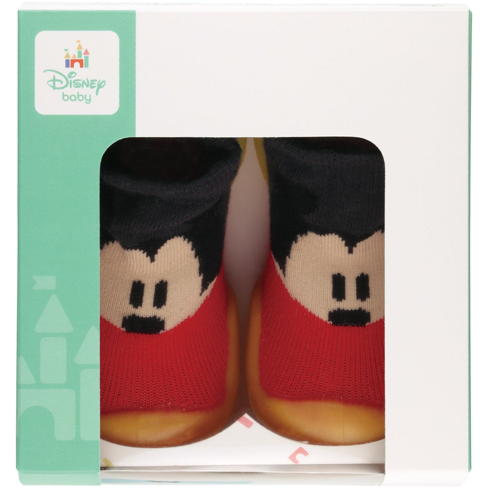 ソックス シューズ ギフトボックス M 12.6cm ベビー 靴 赤ちゃん BSSHL3G スケーター skater ミッキーマウス ミッキー Mickey 男の子 女の子【キャラクター 靴下 くつ クツ ファーストシューズ】