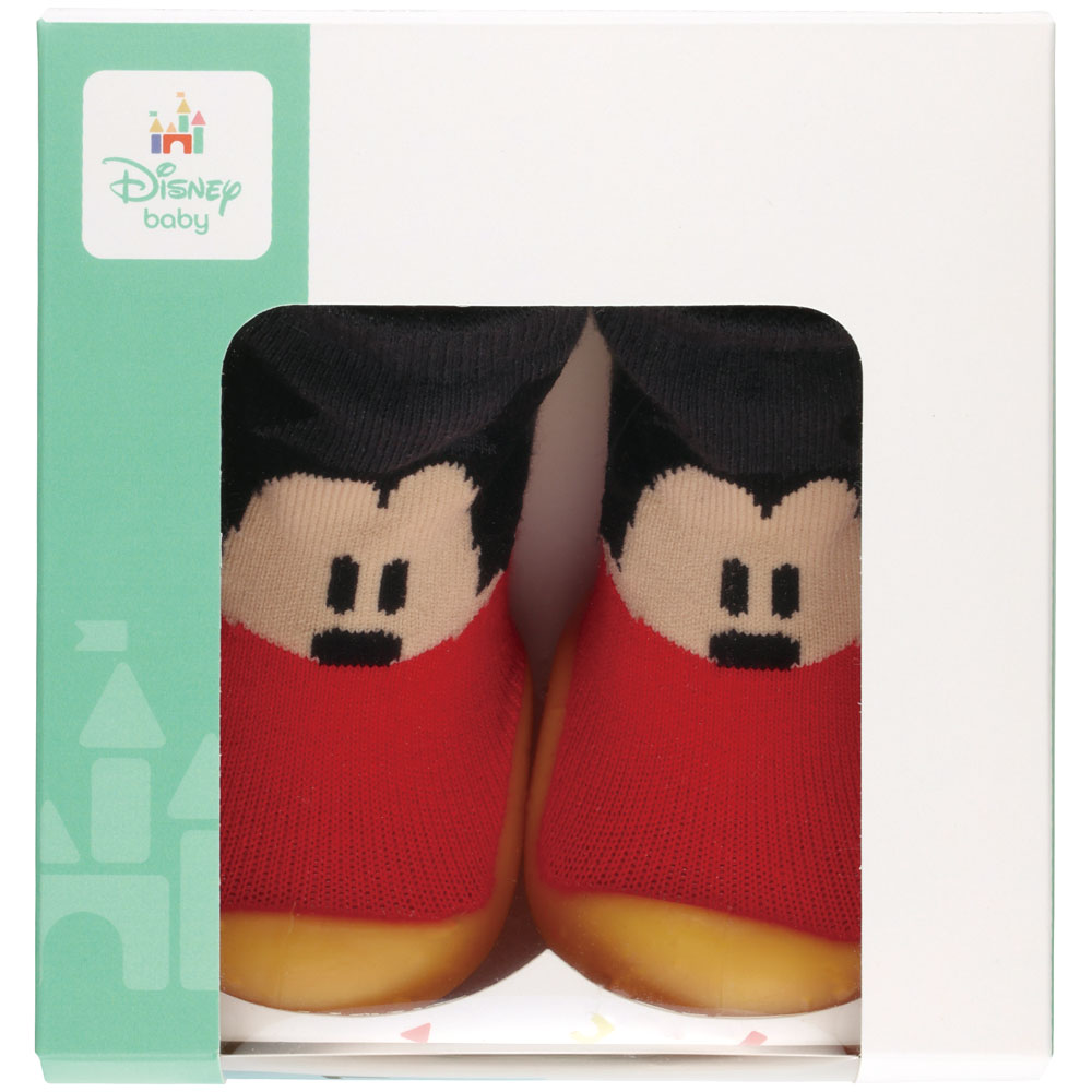 ソックス シューズ ギフトボックス L 13.3cm ベビー 靴 赤ちゃん BSSHL4G スケーター skater ミッキーマウス ミッキー Mickey 男の子 女の子【キャラクター 靴下 くつ クツ ファーストシューズ】