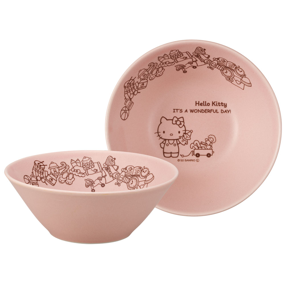 陶器製 ボウル 小 13cm 食器 美濃焼き 陶器 キャラクター 大人 子供 CHBW13 スケーター skater キティ ハローキティ キティちゃん 女の子【陶器製 陶製 陶磁器 大人 子供】