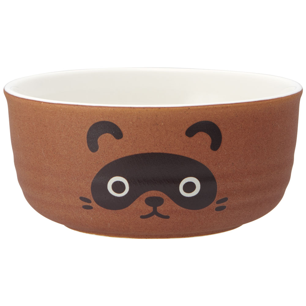ボウル 400ml 陶器 食器 鉢 皿 お皿 食事 かわいい スケーター skater CHBW2 TANUKI たぬき タヌキ 動物柄 男の子 女の子【可愛い キッズ 子ども 子供 こども】