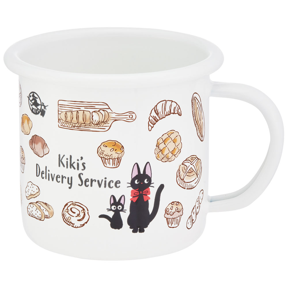 【送料無料】ホーロー マグカップ グッズ コップ マグ 琺瑯 ほうろう キャラクター 陶器 子供用 スケーター ENMG4 魔女の宅急便 ジジ スタジオジブリ 女性 レディース