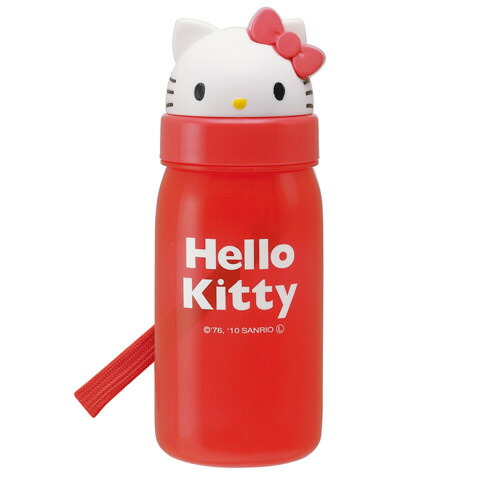 ダイカットストローボトル 350ml ハローキティ／PBS3ST_4973307160264