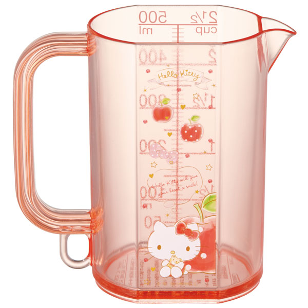 メジャーカップ〔500ml〕●ハローキティ ハピネスガール●//計量カップ 料理 お菓子作り 調理 台所 キャラクター かわいい キティちゃん サンリオ Sanrio// スケーター