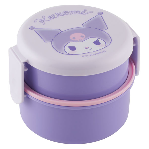 抗菌丸型ランチボックス 2段/500ml クロミ オトナカワイイ/ONWR1AG_4973307551505