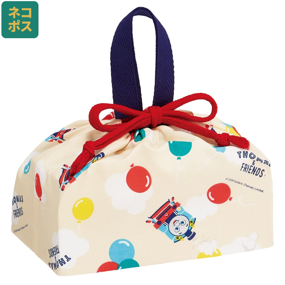 【メール便対象品】 お弁当袋 幼稚園 キャラクター ランチ巾着 子供 巾着袋 小学生 小 きんちゃく袋 skater スケーター KB7 きかんしゃトーマス トーマス 男の子 男子 電車