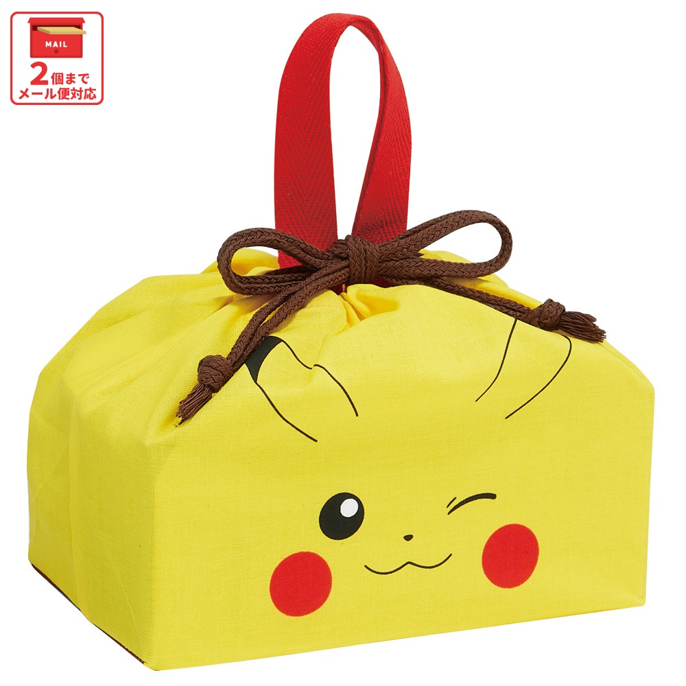 【メール便対象品】 スケーター お弁当袋 幼稚園 キャラクター ランチ巾着 子供 巾着袋 小学生 きんちゃく袋 skater KB7 ポケットモンスター ポケモン ピカチュウ フェイス 25年【お弁当バッグ お弁当入れ お弁当箱入れ お弁当巾着袋 マチ付き】