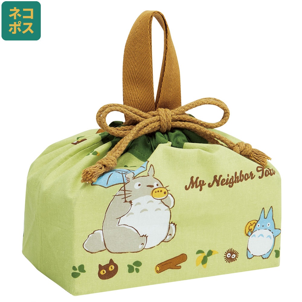 【メール便対象品】 お弁当袋 幼稚園 キャラクター ランチ 巾着 袋 子供 小学生 小 きんちゃく袋 skater スケーター KB7C となりのトトロ totoro スタジオジブリ 女性