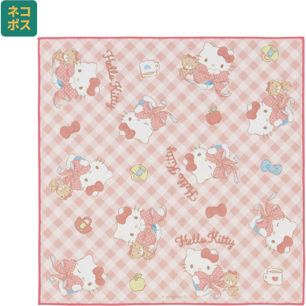 【メール便対象品】 くっつく ランチクロス 43cm お弁当 水筒 包む 簡単 便利 キャラクター 可愛い スケーター skater KBST43 キティ ハローキティ キティちゃん 女の子