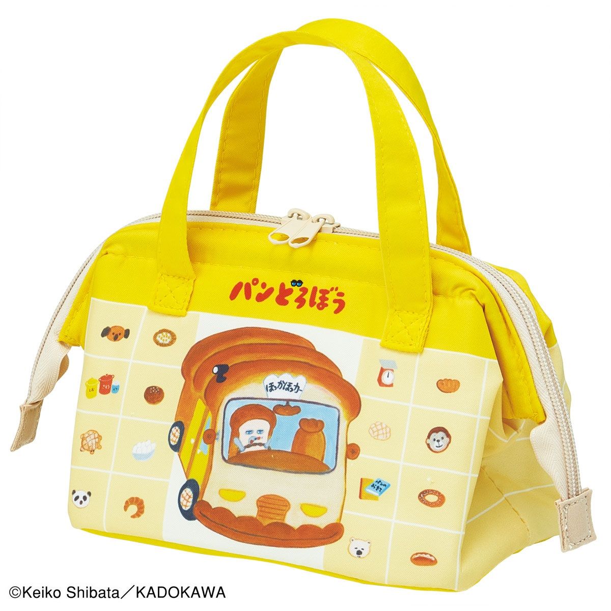 スケーター 保冷 ランチ バッグ がま口 子供弁当箱用 お弁当 かばん 小さめ skater KGA0 パンどろぼう 26年 食ぱん 絵本キャラ 男の子 女の子【ランチバック 保冷バッグ アルミ蒸着 広口 男の子 女の子】