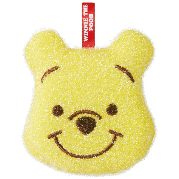 スケーター きらめきスポンジ●くまのプーさん●//キラキラ キラメキ きらきら スポンジ たわし 台所 水回り 洗い物 キッチンスポンジ 掃除 抗菌 かわいい ディズニー Disney POOH//