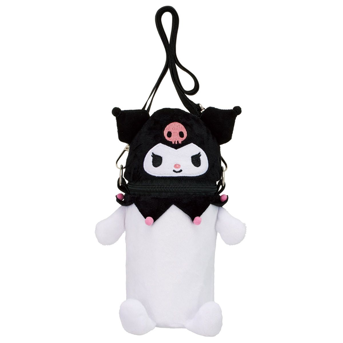 スケーター ダイカット ペットボトル ケース ホルダー ぬいぐるみ アルミ蒸着 キャラクター skater KNBH1 クロミ クロミちゃん サンリオ 女の子 女子【保温 保冷 ペットボトルケース お出かけ 子供 かわいい】