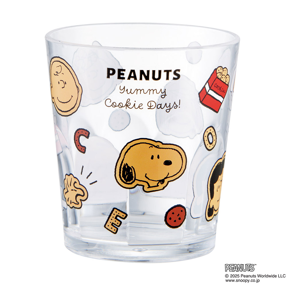 スケーター アクリル コップ 割れにくい 280ml プラスチック 子供 キッズ キャラクター skater KSA4J スヌーピー クッキー SNOOPY ピーナッツ 女性【透明 クリア アクリルコップ 洗面所 タンブラー】