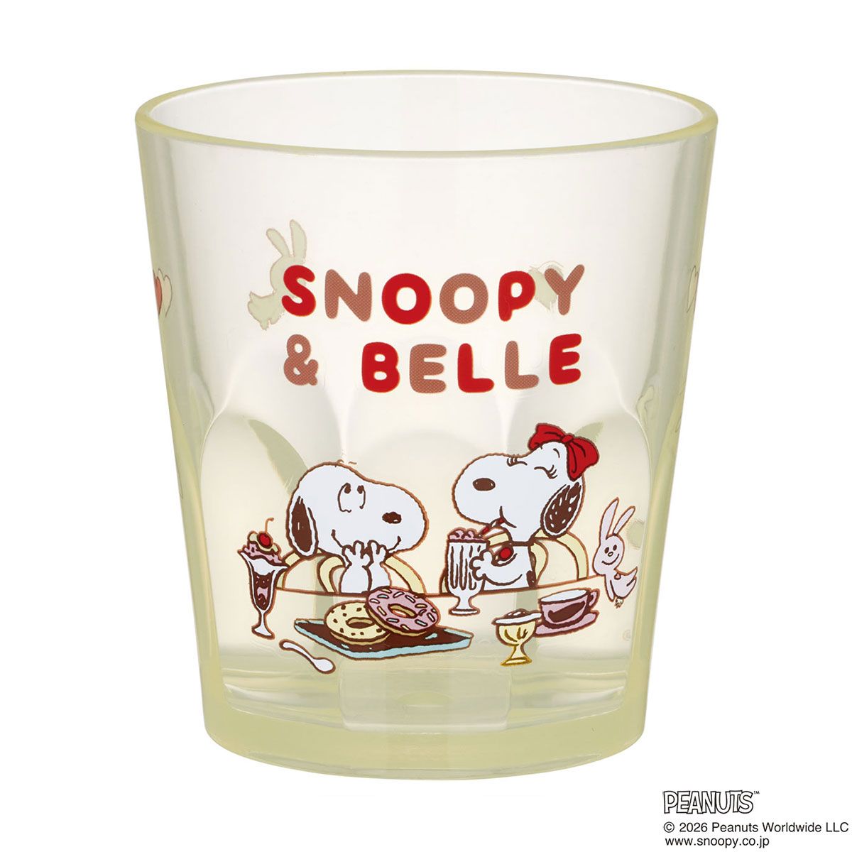 スケーター アクリル コップ 割れにくい 280ml プラスチック 子供 キッズ キャラクター skater KSA4J スヌーピー ベル シンプル SNOOPY ピーナッツ【透明 クリア アクリルコップ 洗面所 タンブラー】