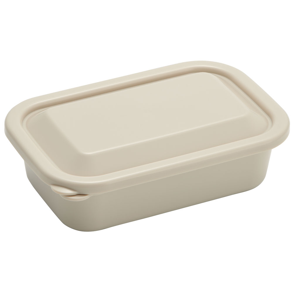 フード ランチ ケース S 580ml スモーク ベージュ 弁当箱 ふわっと フタ LFP6 スケーター