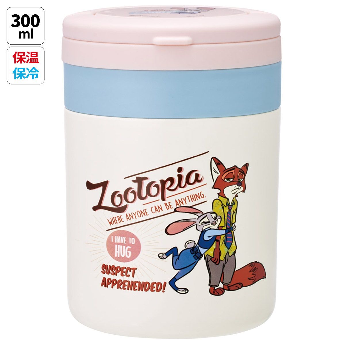 【キャンペーンA対象】スケーター デリカポット 300ml 保温 保冷 スープジャー ハンドル付き 可愛い キャラクター skater LJFO3 ズートピア ニック ジュディ ディズニー【フードジャー スープ 持ち運び お弁当 ステンレス】