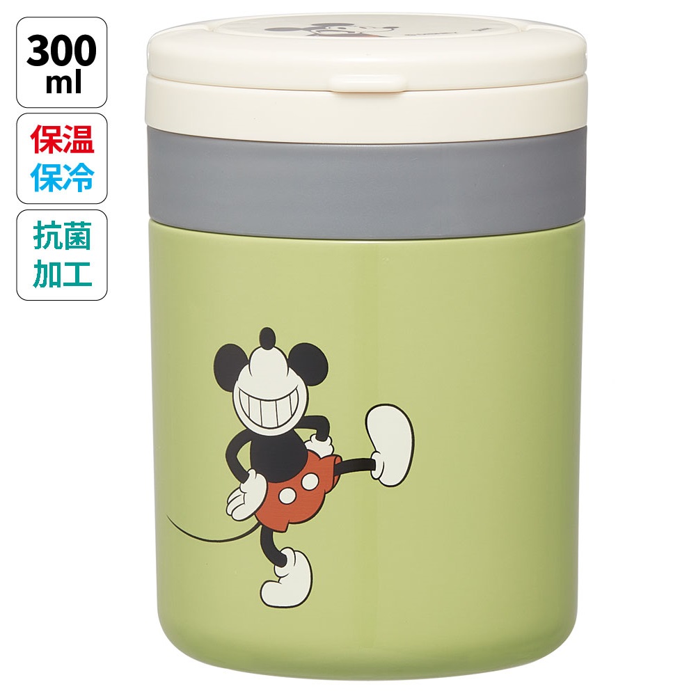 折りたたみ ハンドル付き 保温 保冷 デリカポット スープジャー お弁当 ランチ スープ ジャー スケーター skater LJFO3AG ミッキーマウス ミッキー Mickey 男の子 女の子
