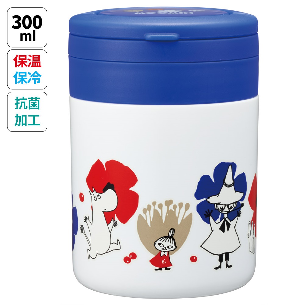【送料無料】折りたたみ ハンドル付き 保温 保冷 デリカポット スープジャー 300ml お弁当 ランチ スケーター skater LJFO3AG ムーミン Moomin リトルミイ 女性 レディース