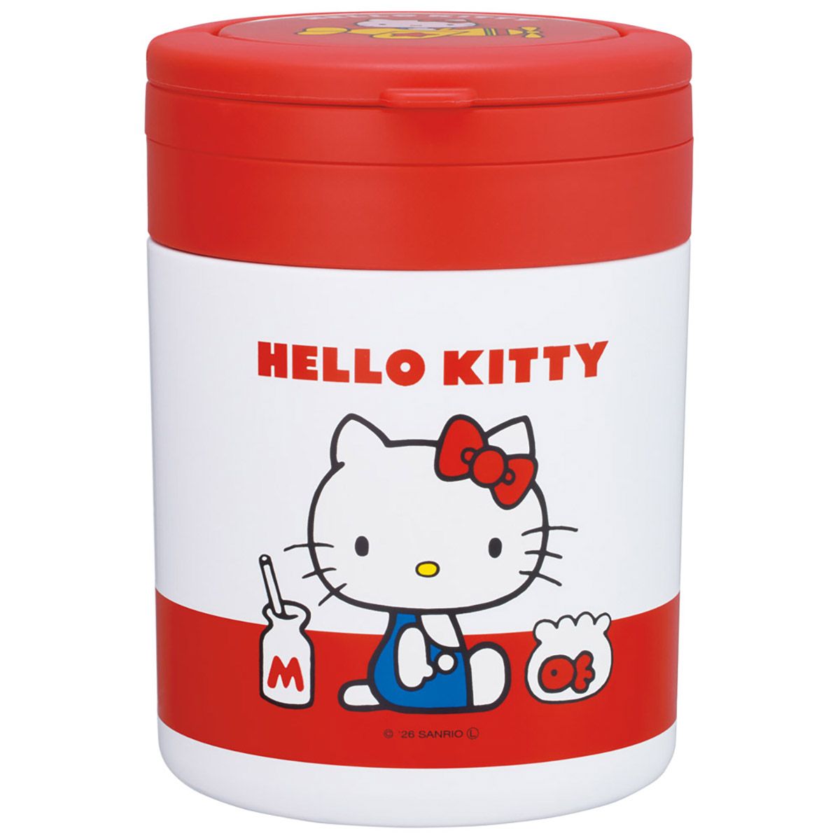 【送料無料】スケーター デリカポット 500ml 保温 保冷 スープジャー ハンドル付き 可愛い キャラクター skater LJFO5 ハローキティ キティちゃん キティ サンリオ 女の子【フードジャー スープ 持ち運び お弁当 ステンレス】